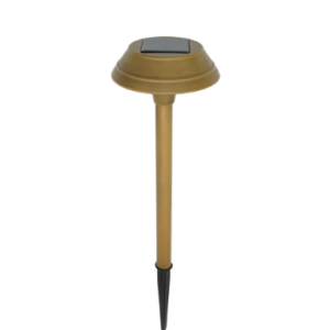 Solar pathways lights golden